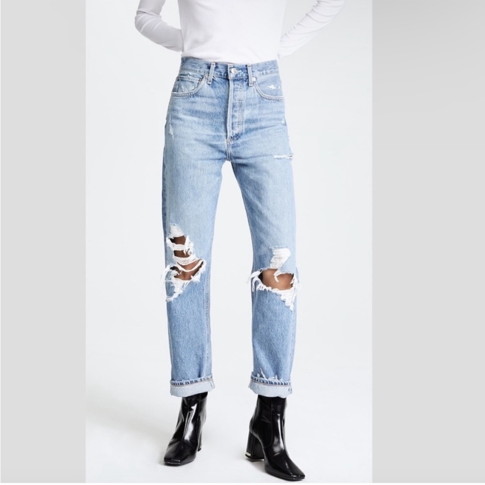 Agolde 90's Mid Rise Loose‎ Fit in Fall Out